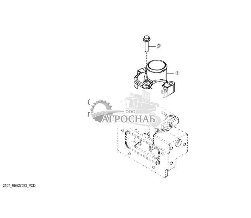 2107 Крышка термостата 